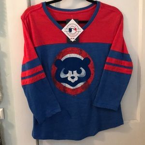 Chicago Cubs Tee - Ladies Size L - 3/4 Sleeve NWT